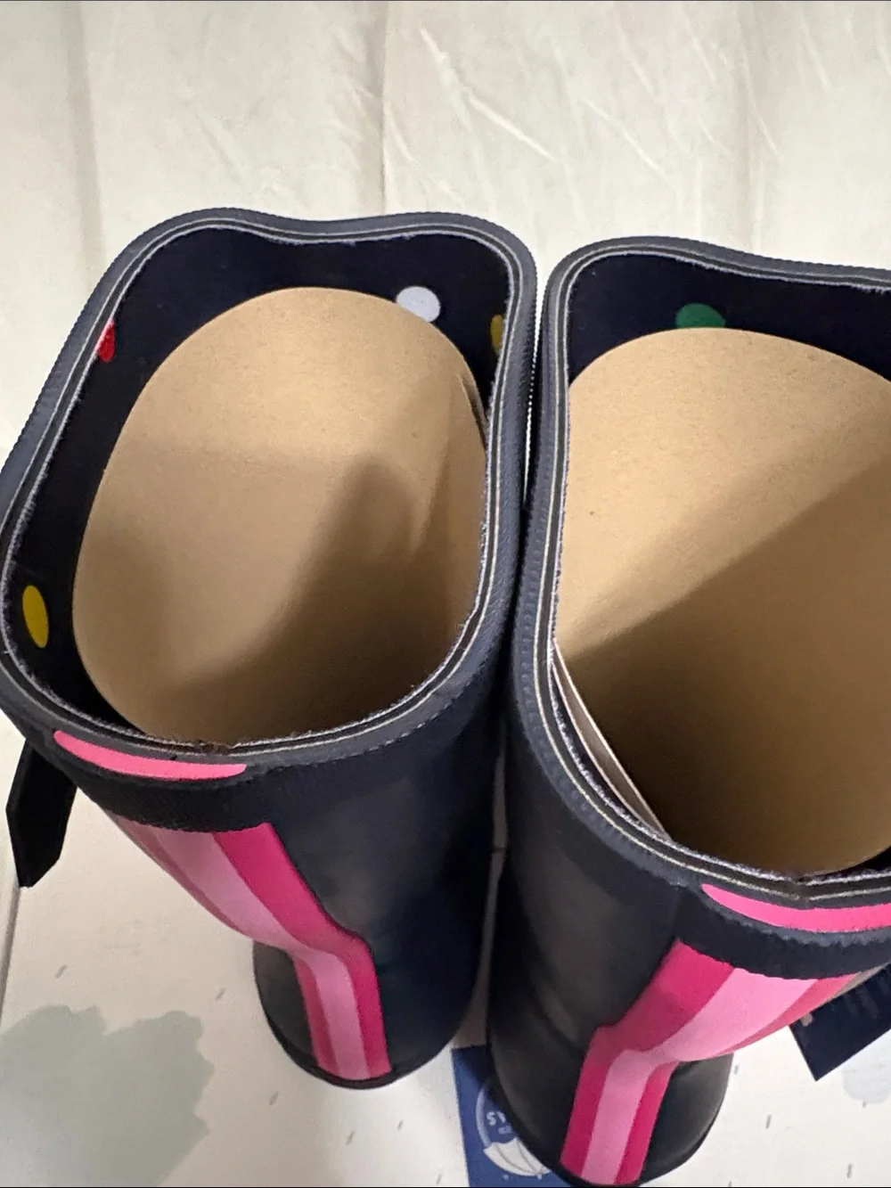 Joules Navy Rain Boots size US 10 NWT